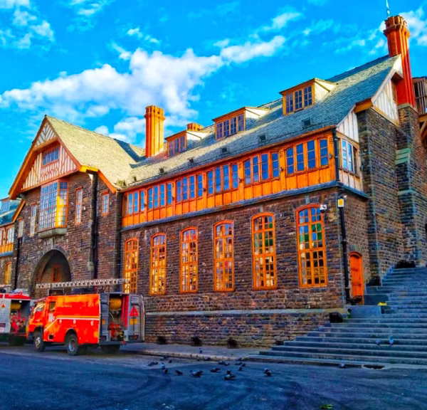 Panoramic view of Christ Church on The Ridge in Shimla for Him Yatra Travel tour packages