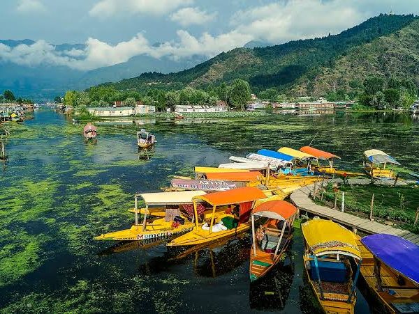 Scenic view of Dal Lake Srinagar for Him Yatra Travel Kashmir tour packages